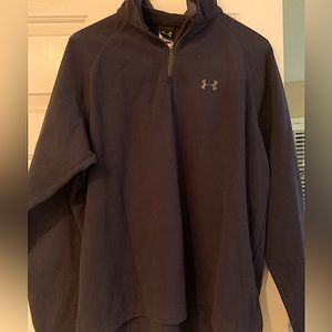 Mens navy fleece pullover by Under Armour